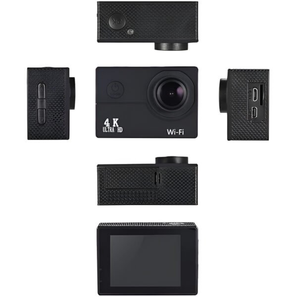 4K Ultra HD Action Camera – Waterproof 30M, 2.0" LCD Screen, WiFi-Enabled Sports DV