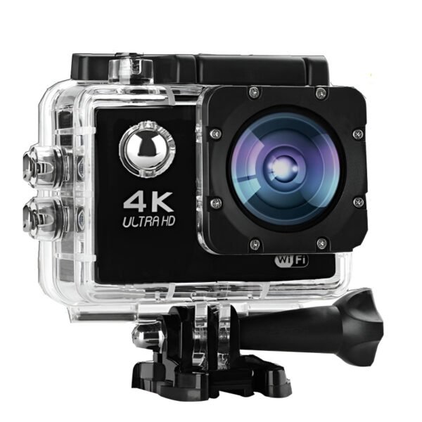 4K Ultra HD Action Camera – Waterproof 30M, 2.0" LCD Screen, WiFi-Enabled Sports DV