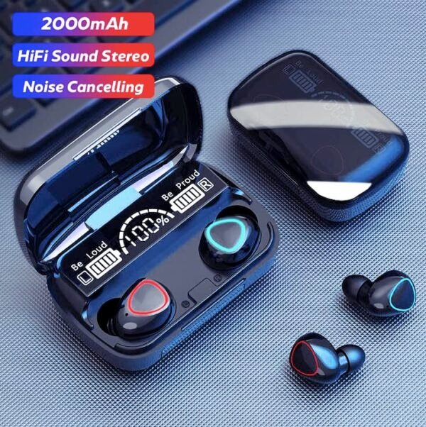 M10 TWS Wireless Earbuds with Charging Power Bank & LED Display 3D Touch Bluetooth Headset - Image 7