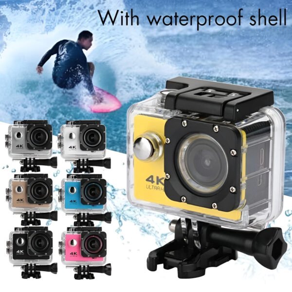 4K Ultra HD Action Camera – Waterproof 30M, 2.0" LCD Screen, WiFi-Enabled Sports DV