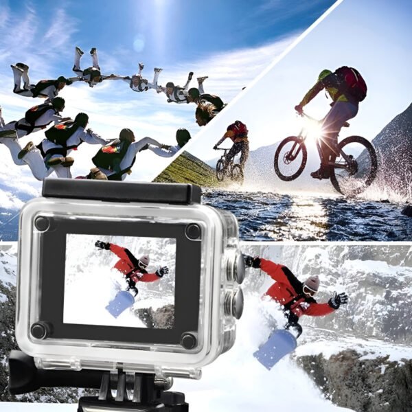 4K Ultra HD Action Camera – Waterproof 30M, 2.0" LCD Screen, WiFi-Enabled Sports DV