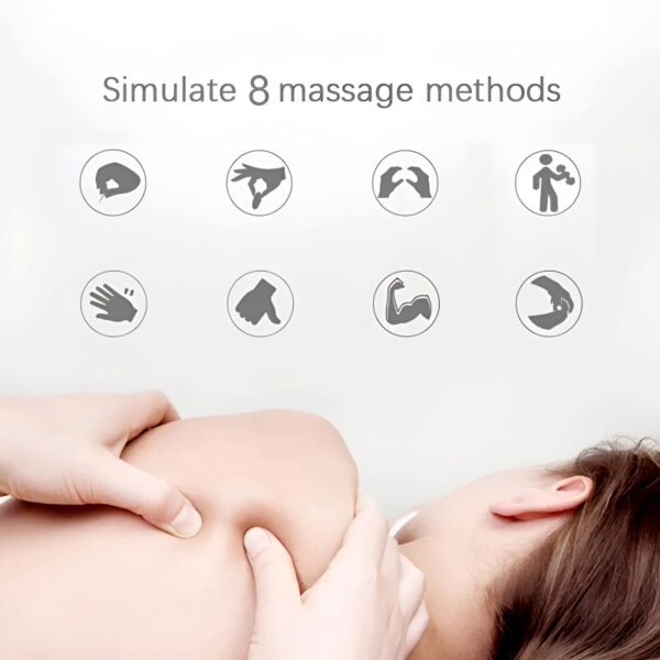 Pack of 2 Mini Electric Massage Sticks – 8 Modes, 19 Intensity Levels, Portable Muscle Relaxation Tool