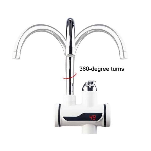 Hot Water Tap Instant Heating Faucet, Electric Geyser, Shock Proof  Digital Display with Shower Head for kitchen and bathroom, Water Geezer - Image 8