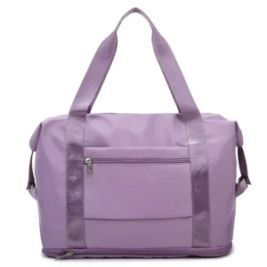 Folding Travel Bag women Shoulder Bags Large Capacity Foldable Women Travel bag ( random colors) (Im)
