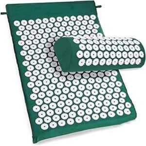 Acupressure Mat and Pillow Set-Ideal for Back and Neck Pain Relief,Stress Reliever,Muscle Relaxation and Massage