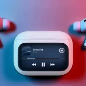 Airpods Pro With Digital Display – Anc And Transparency | Touch Volume Control  Digital Screen  Smooth Display Games | (color White)