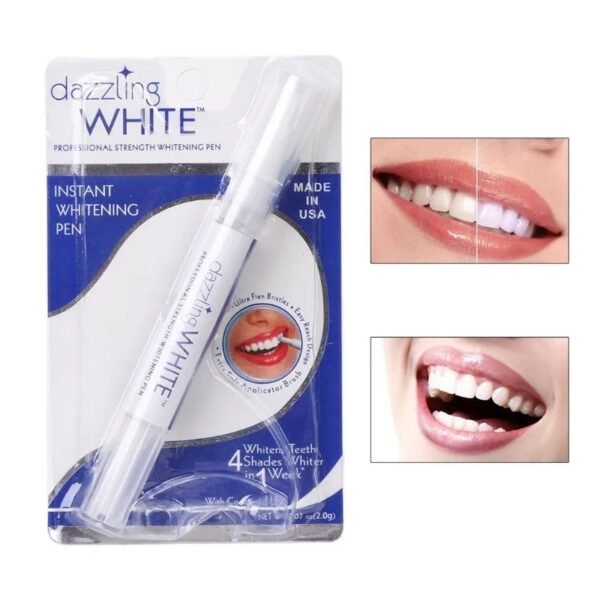 Dazzling White Teeth Whitening Pen - Easy Instant Tooth Bleaching Gel for Stain Removal & Oral Hygiene