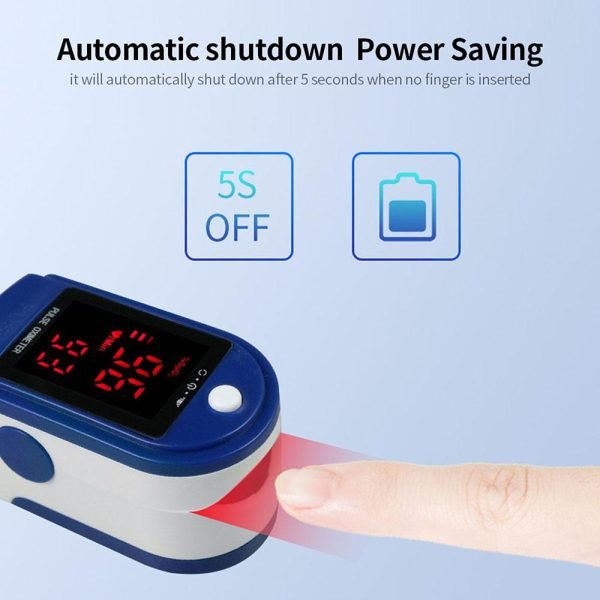 Fingertip Pulse Oximeter | Accurate Blood Oxygen Saturation Detector & Pulse Rate Monitor | Portable & User-Friendly Design