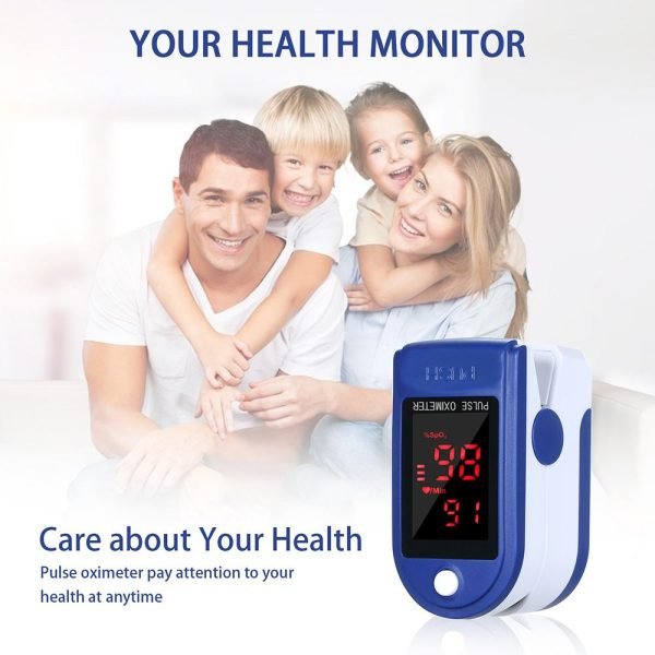 Fingertip Pulse Oximeter | Accurate Blood Oxygen Saturation Detector & Pulse Rate Monitor | Portable & User-Friendly Design
