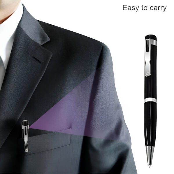 V7 HD Pen Camera with Audio Recording, Motion Detection, Bluetooth Connectivity & 1080p HD Video
