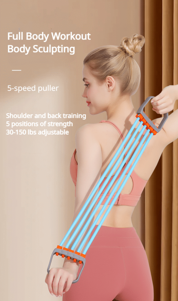 Chest Expander Silicone Adjustable Resistance - Image 2