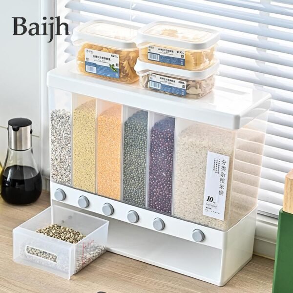 Wall mounted 6 in 1 Cereal dispenser - Image 2