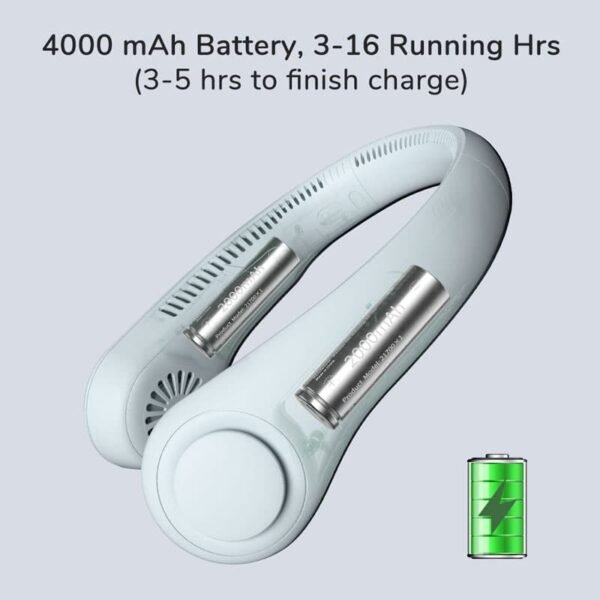 Neck Fan Portable Bladeless Hanging Neck 600mAh Rechargeable - Image 4