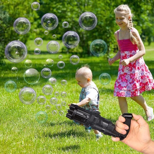 Automatic Bubble Gatling Gun 8-Holes Bubble Machine Bubble - Image 4