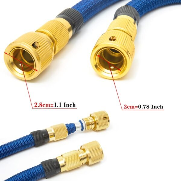 Flexible Upgraded Repairable Magic Hose Pipe Expandable Reel100Ft Car watering Cleaning, Indoor/Outdoor Garden Water Hose+ Spray - Image 4