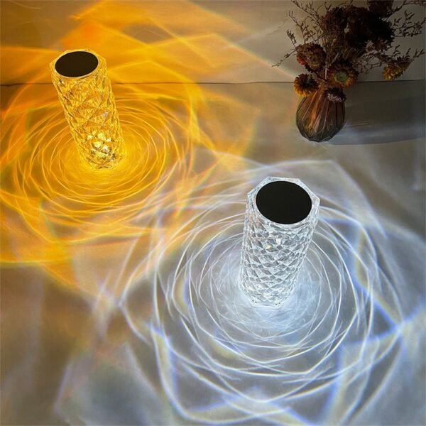 16 Color Daimond Crystal Lamp With Remote LED Crystal Table Lamp (L) - Image 4