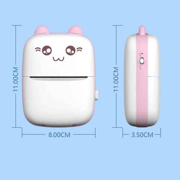 Portable Mini Printer Hot Printing Self-adhesive Thermal Inkless Wireless Printer - Image 5
