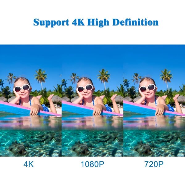 4K Ultra HD Action Camera – Waterproof 30M, 2.0" LCD Screen, WiFi-Enabled Sports DV