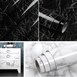 Self Adhesive Marble Sheet For Kitchen / Waterproof Anti Oil & Heat Resistant Wallpaper Sheet