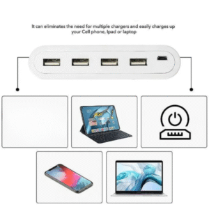 4-in-1 USB Hub – Connects Devices to PC, Laptop, Mobile & TV.