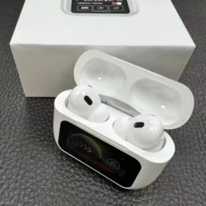 A9 Pro Wireless Bluetooth Earbuds – ANC Noise Reduction, LED Touch Screen Headset (Random Color).