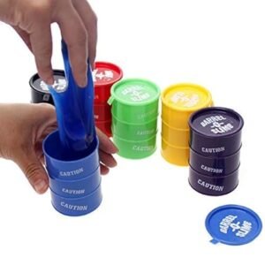 Pack of 6 Barrel O Slime – Fun, Gooey Toys Perfect for Kids’ Playtime and Parties.