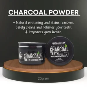 Charcoal Teeth Whitening Powder for a brighter, natural-looking smile.