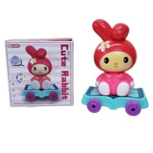 Cute Rabbit Slide Toy with Lights – A Fun and Colorful Adventure Toy for Kids in Random Colors