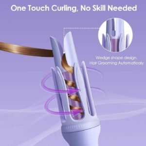 32mm Automatic Hair Curler – 3 Heat Settings, 2 Timers, Anti-Scald Design & Australian Plug | Suitable for All Hair Types (Random Color)