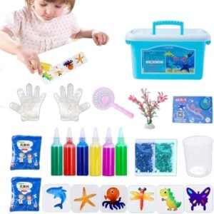 Handmade Magic Water Elf Toy Set – Ocean-Themed DIY Water Toys with Shape Molds & Marine Life Creatures for Kids