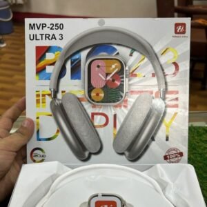 Hiwatch Ultra MVP-250 Smartwatch & Wireless Earbuds Combo – Ultra 3 Series with Premium Display.