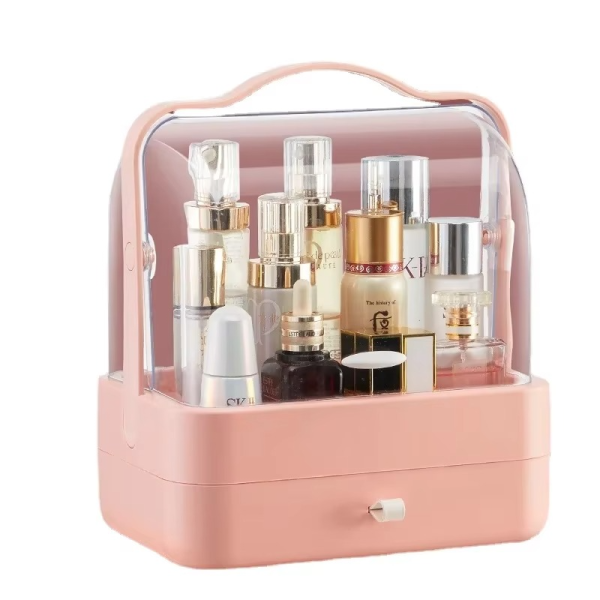 Acrylic Cosmetic Organizer with Drawers – Makeup & Skincare Storage (Random Color)