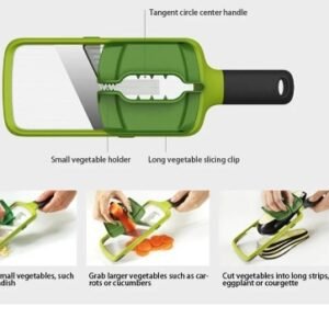 (nw000423) Multi-Grip Mandoline Slicer – Vegetable & Fruit Cutter and Grater (Random Color)
