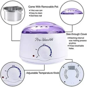 Pro Wax 100 Hot Wax & Spatula Warmer Machine – Ideal for Quick and Easy Hair Removal.