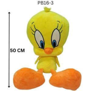 Cute Soft Tweety Bird Plush Toy – 50cm Stuffed Sitting Doll for Kids & Home Décor
