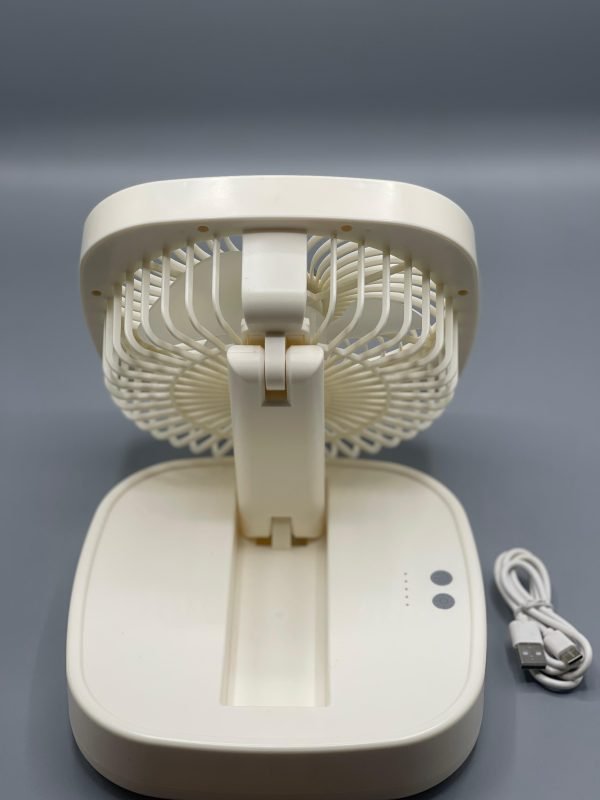 Jiake Folding Storage Lamp Fan 2000mAh | JK-F670 Portable USB Rechargeable Handheld Fan for Personal Use