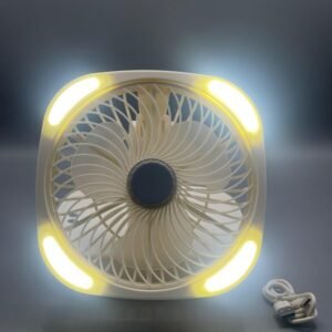 Jiake Folding Storage Lamp Fan 2000mAh | JK-F670 Portable USB Rechargeable Handheld Fan for Personal Use