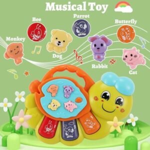 Toey Play Caterpillar Baby Piano – Musical Lights & Sounds Toy for Kids 12+ Months